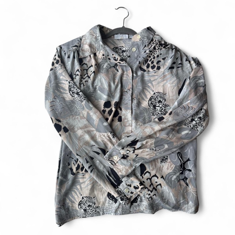 Alfred Dunner Neutral Patterned Blouse